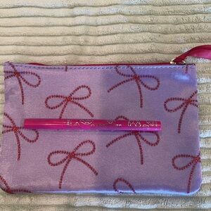 Carbonite Black Eyeliner water proof & purple & pink pouch